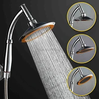 pressurized water saving abs rain shower headtwo shower modes 360 degree adjustment top spray handheld round shower headj18356