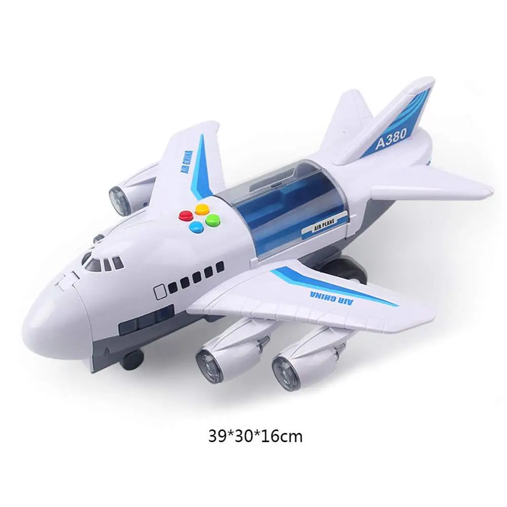 

RCtown Music Story Simulation Track Inertia Children's Toy Aircraft Simulation Passenger Plane Toy