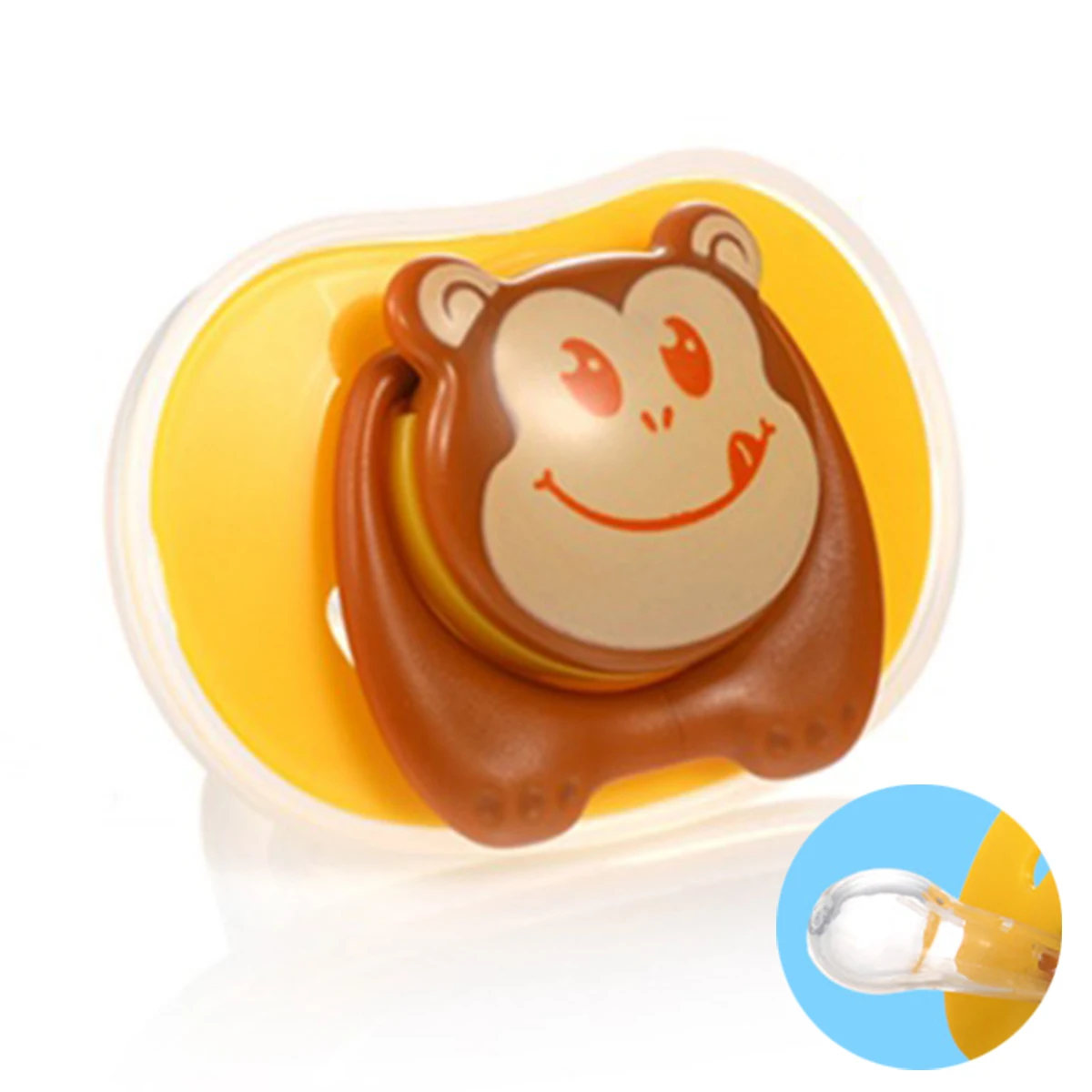 Food Grade Silicone Funny Baby Pacifiers Dummy Nipple Teethers Toddler Pacy Orthodontic Soothers Teat for Pacifier Gift 1PC | Мать и