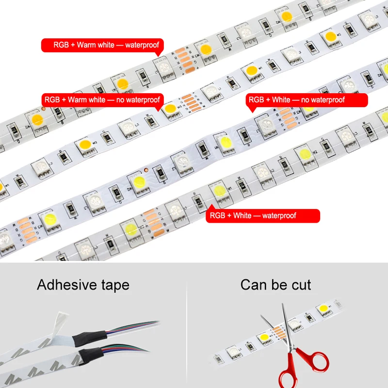 5 м 10 М 5050 RGBW/WW 60 Светодиодный/Ms светодиодная полоса светильник в + 40 клавиш RGBW Bluetooth