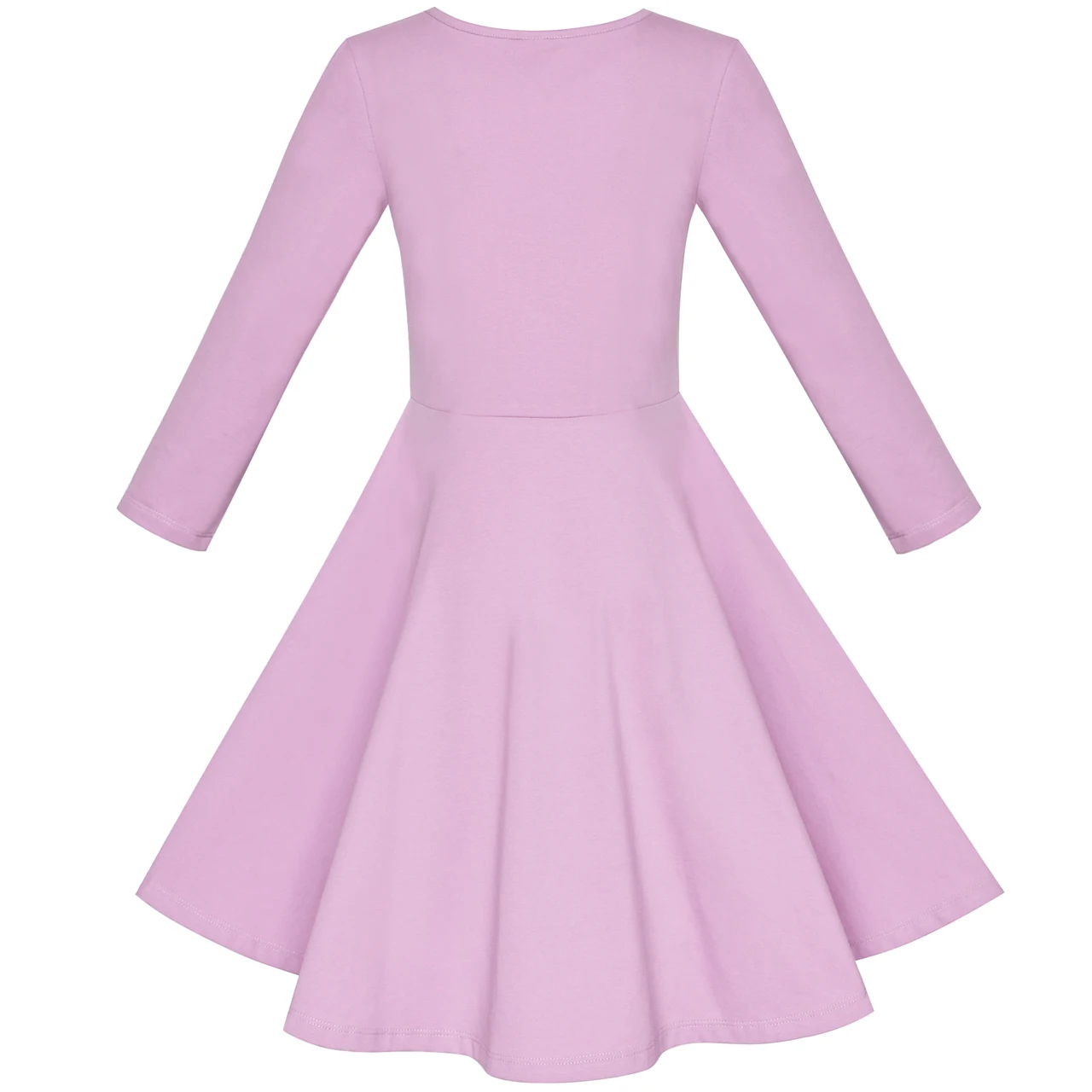 Sunny Fashion платья для девочек Хлопок Пурпурный единорог Цехин Короткий рукав