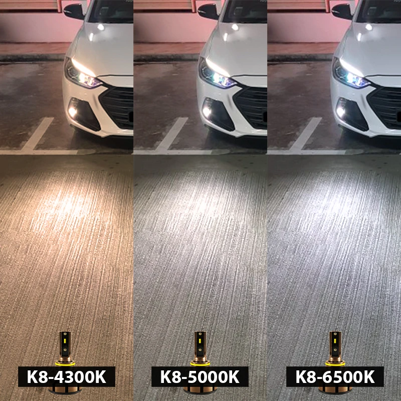 ROADOT H1 светодио дный 5000 K фар автомобиля Лампа Комплект 72 W 12000LM мини фары 6500 4300