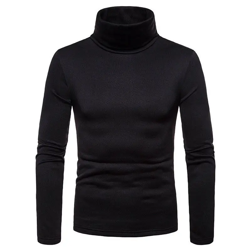 

2020 New Early Spring Men'S Sweater Turtleneck Solid Color Casual Sweater Men's Slim Fit Brand Knitted Sweaters Pullovers