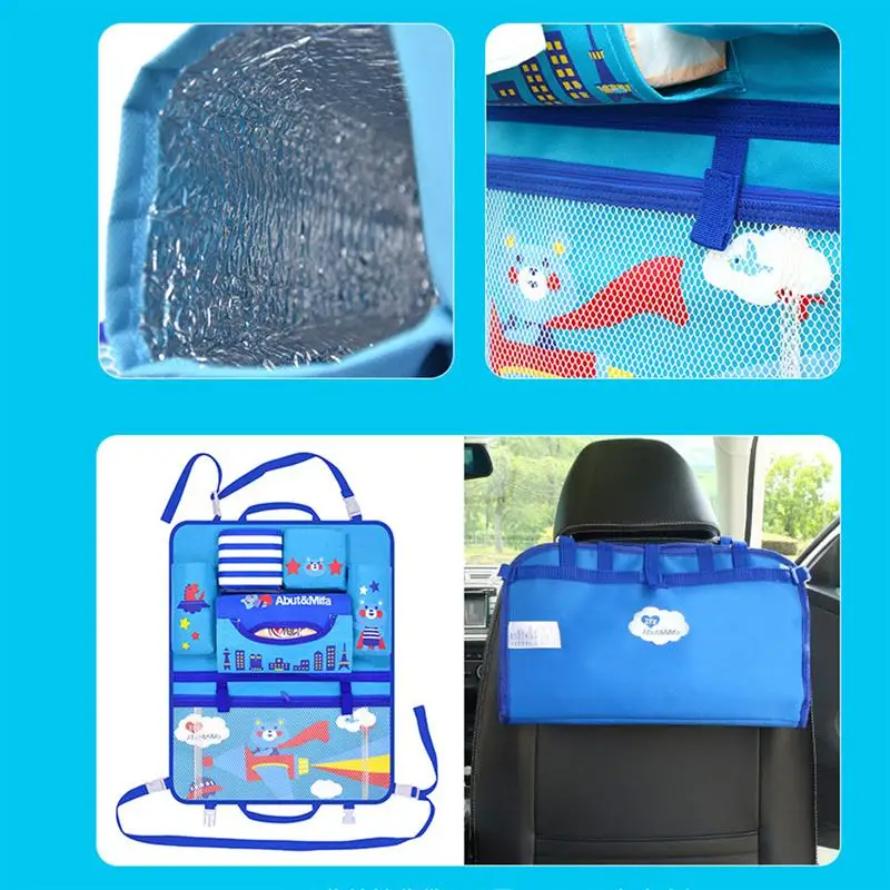 Car Seat Back Organizer Multi-pocket Storage Bag Multifunctional Hanging Organizer(Rosy) | Автомобили и мотоциклы