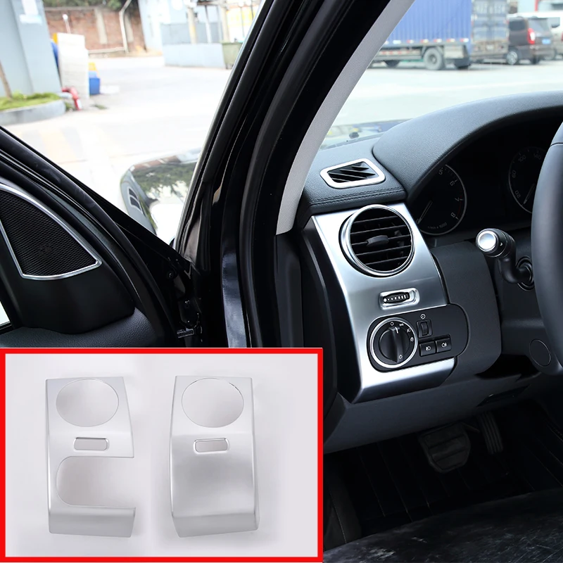 Для Land Rover Дискавери 4 LR4 2009- автомобильные аксессуары боковые вентиляционные отверстия кондиционера крышка отделка наклейки 2 шт
