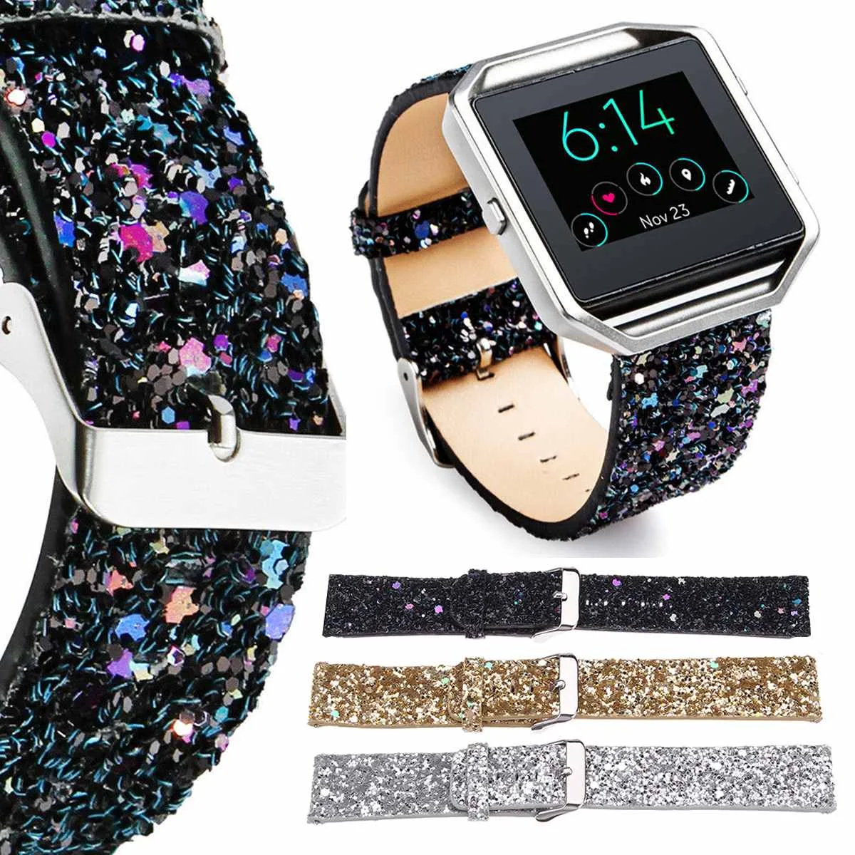 

Ремешок кожаный для фитнес-трекера Fitbit Blaze