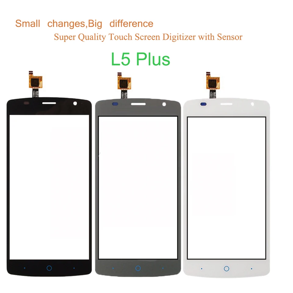 10 шт./лот сенсорный экран дигитайзер для ZTE Blade L5 Plus L5Plus Сенсорная панель Сенсорный