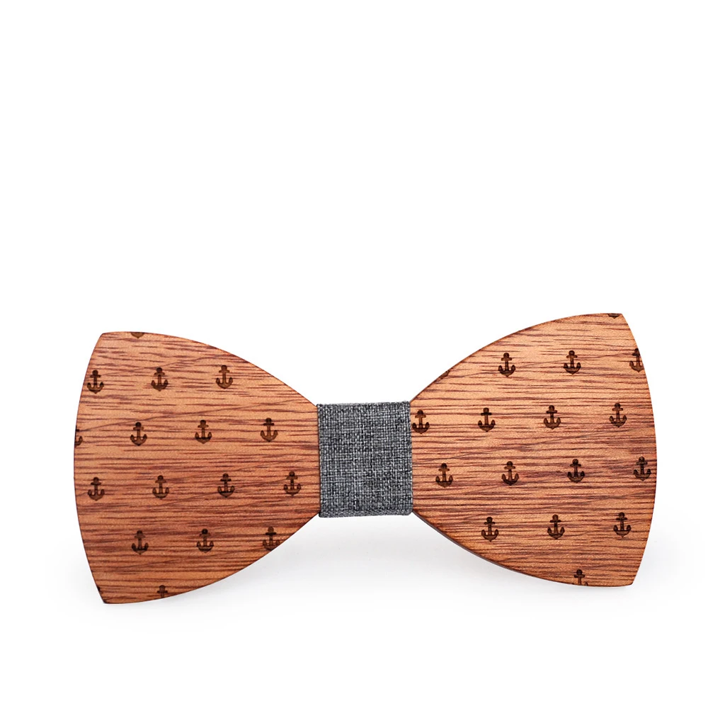 Jellywood solid wood wooden bow tie European and American new handmade men's accessories gift collar flower wedding | Аксессуары для