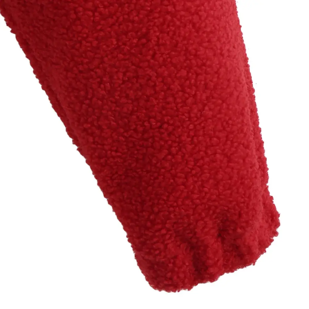 AZULINA Mock Neck плотная искусственного меха толстовка половина молния толстовки