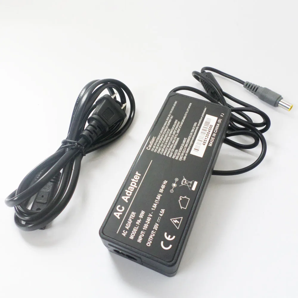 For Lenovo Thinkpad L410 L412 L420 E420 E425 E430 E520 E30 E40 E50 Sl510k 20v 4.5a Power Charger Plug