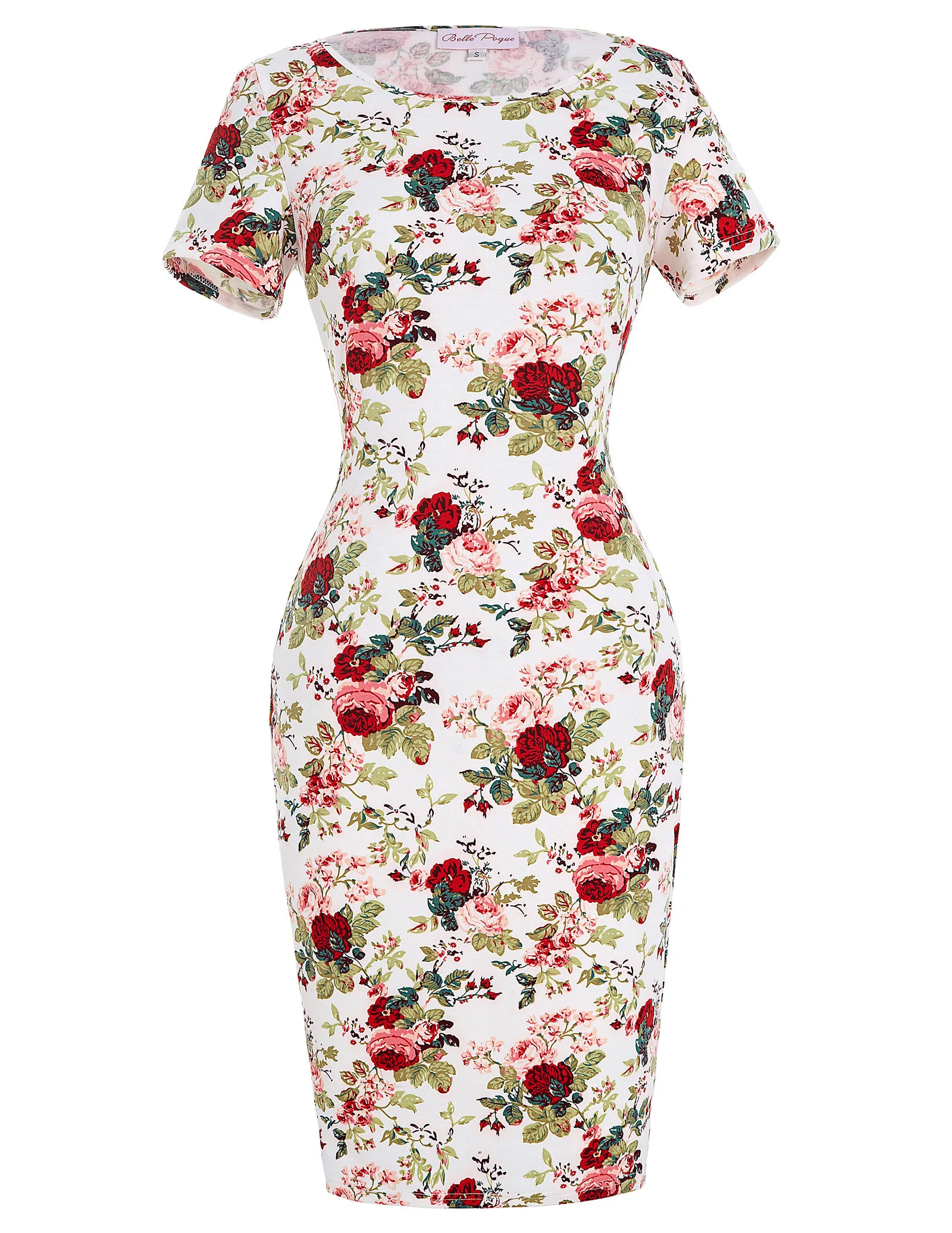 Винтажное РЕТРО 50 s 1960 Цветочные виггл миди домохозяйка Bodycon Вечерние