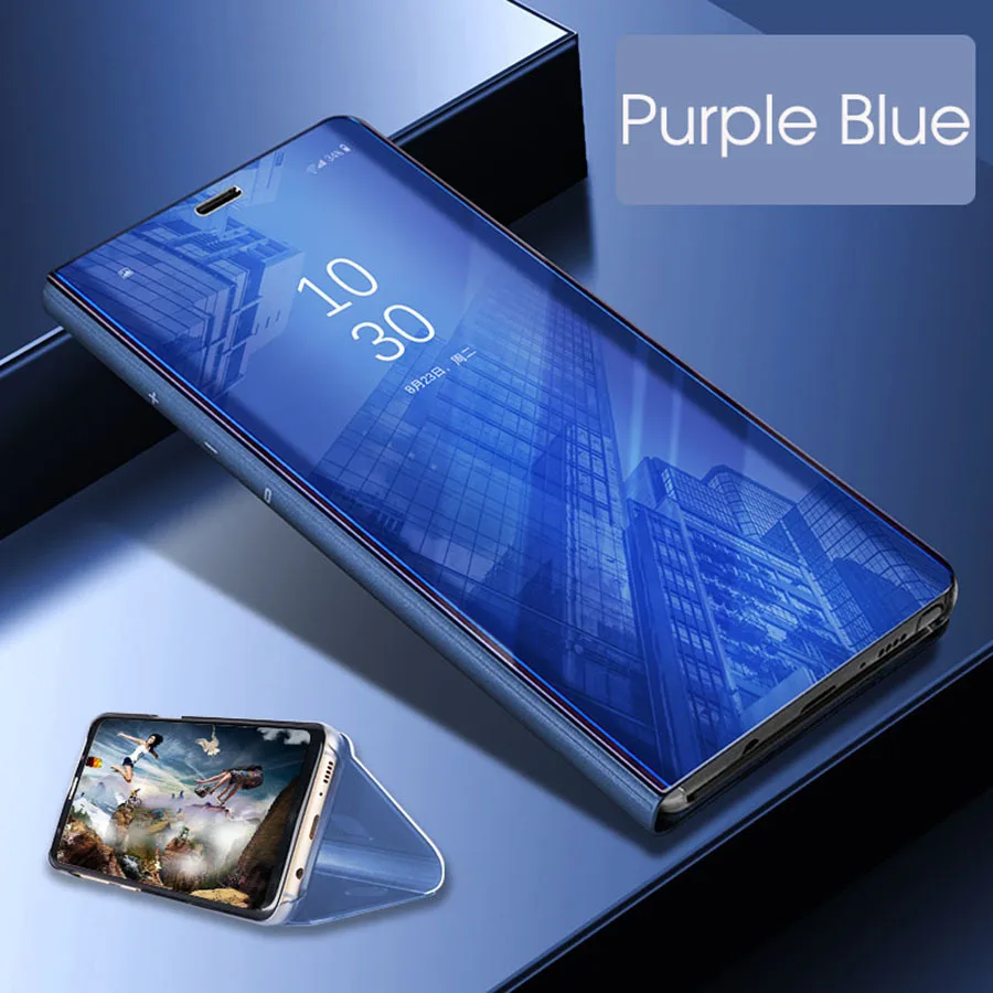 Роскошный зеркальный прозрачный чехол книжка для Huawei Honor 8x кожаный 8 X Max защитный