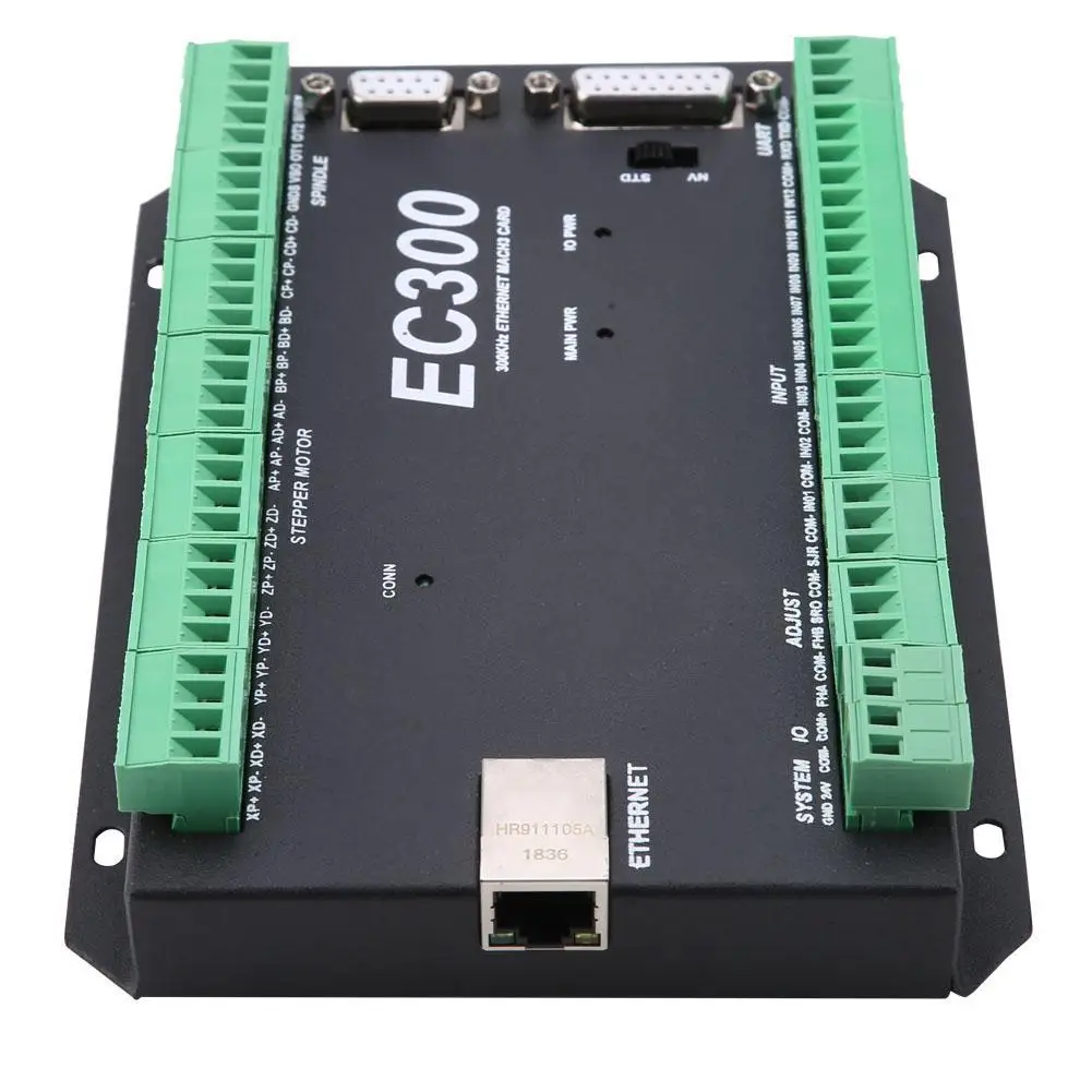 Плата контроля движения 3 6 осей 300 кГц Ethernet CNC Mach3 24VDC EC300 оптовая