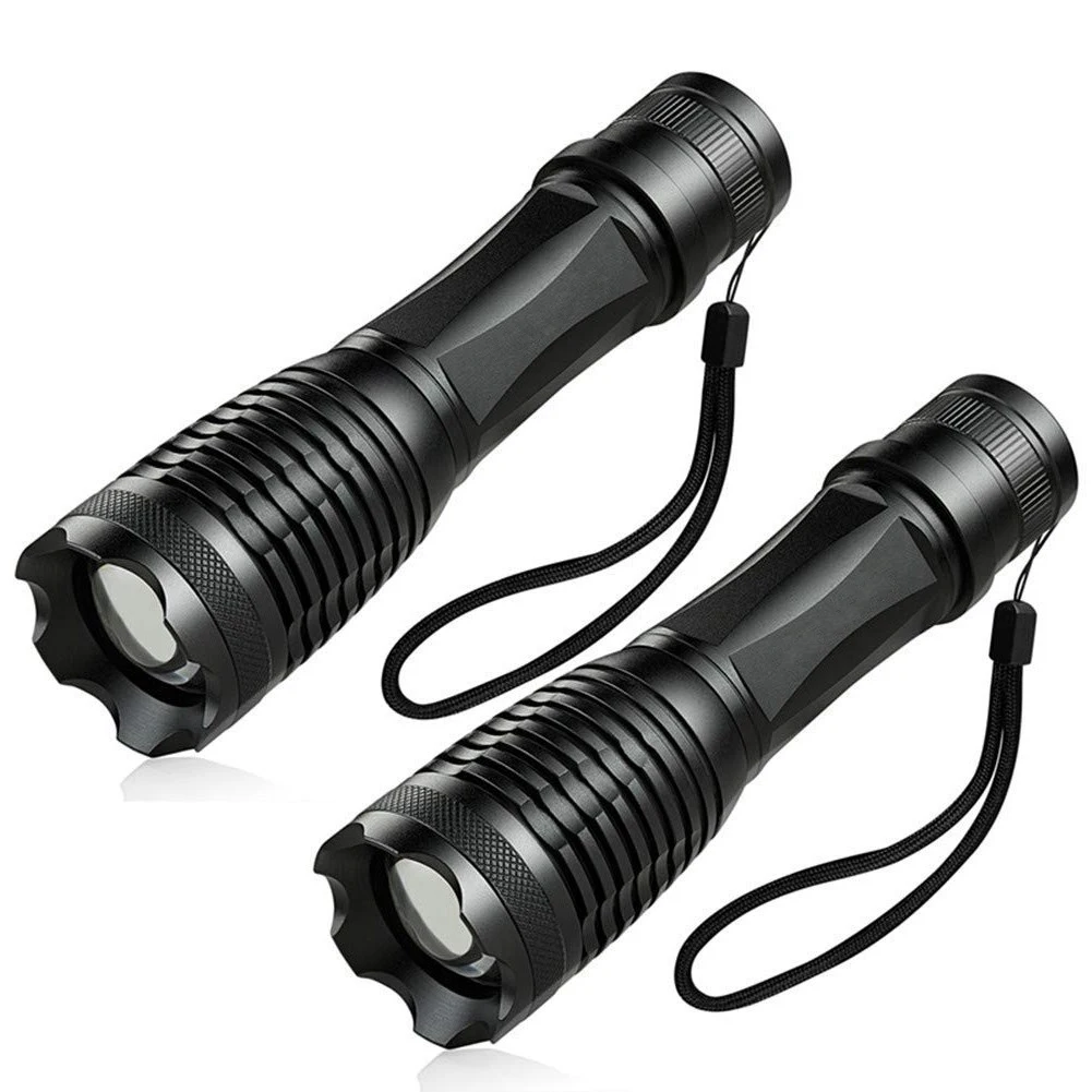 LED Flashlight Super Bright 800-1200 lumen T6 Portable Adjustable Focus 5 Modes Flashligh | Бытовая техника