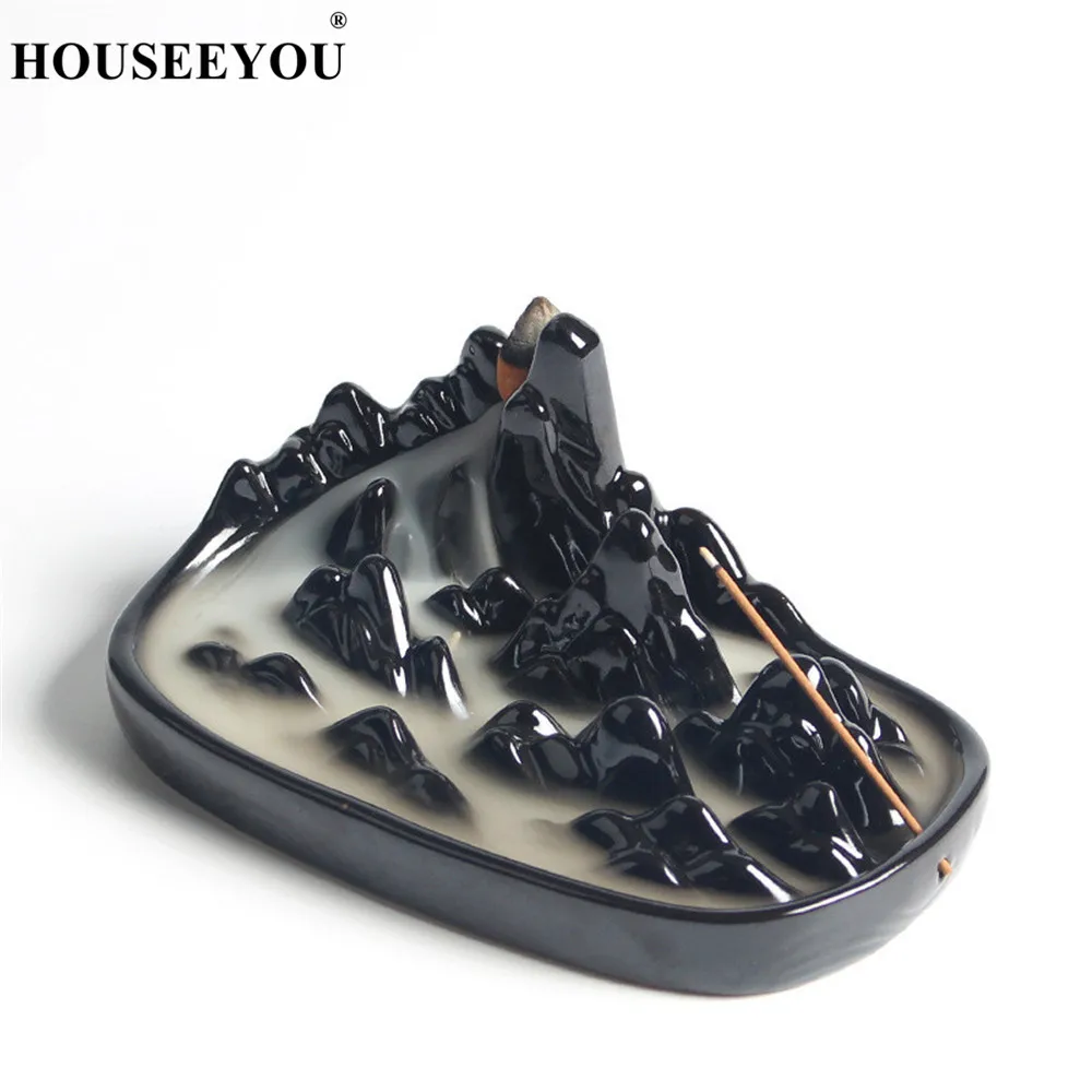 Керамическая курильница с конусами + горы 20 шт. домашний декор креативный