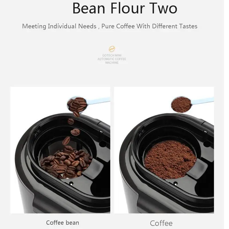 Continuous System Coffee Machine Household Small-sized Fully Automatic Grinding Integrated Cook Pot 1-2 People | Бытовая техника