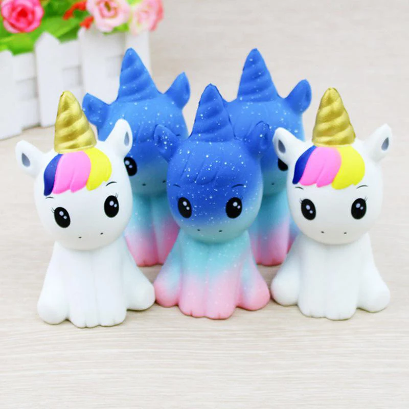 Новинка антистресс Kawaii единорог стиль настольная игра игрушка мягкая пена кукла