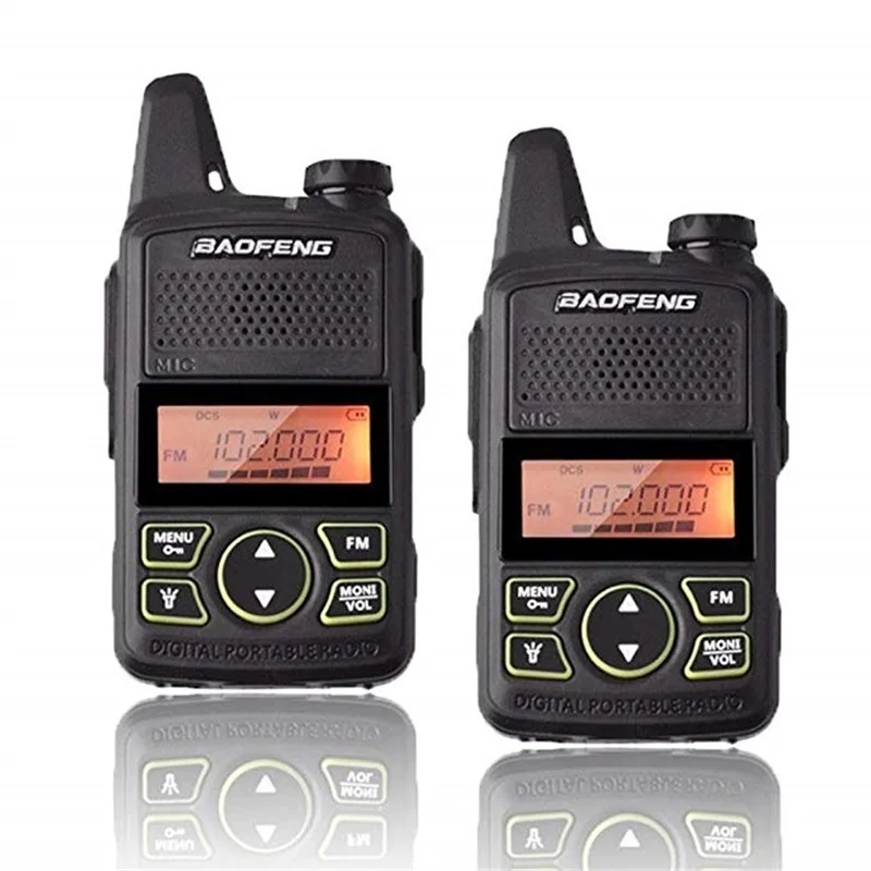 2 шт. BAOFENG BF T1 двухканальные рации дети Walk Talk мини двухстороннее радио UHF