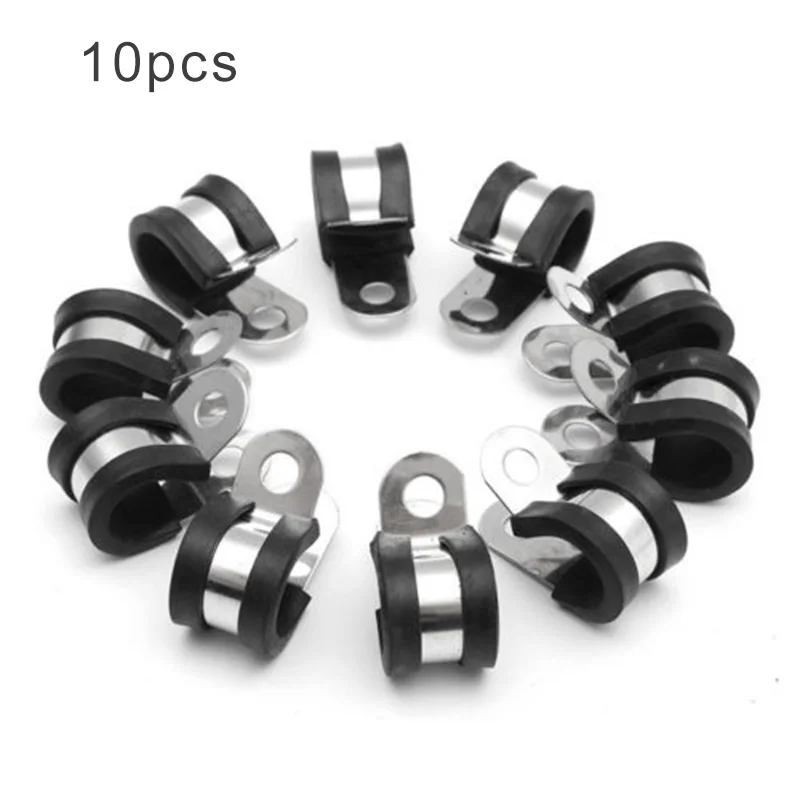 10 шт. зажимы металлические железные резиновые прокладки P соединительный шланг