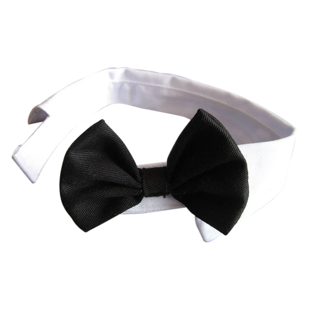 Promotion! Dog cat neck loop necktie bowknot black and white | Дом и сад
