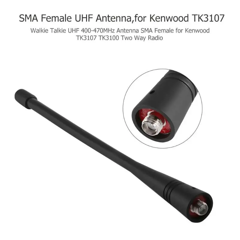 

UHF 400-470 МГц Женская Двухдиапазонная мягкая антенна Двусторонняя радиосвязь рация антенна для Kenwood TK3107/ TK3100/TK-260/TK-270