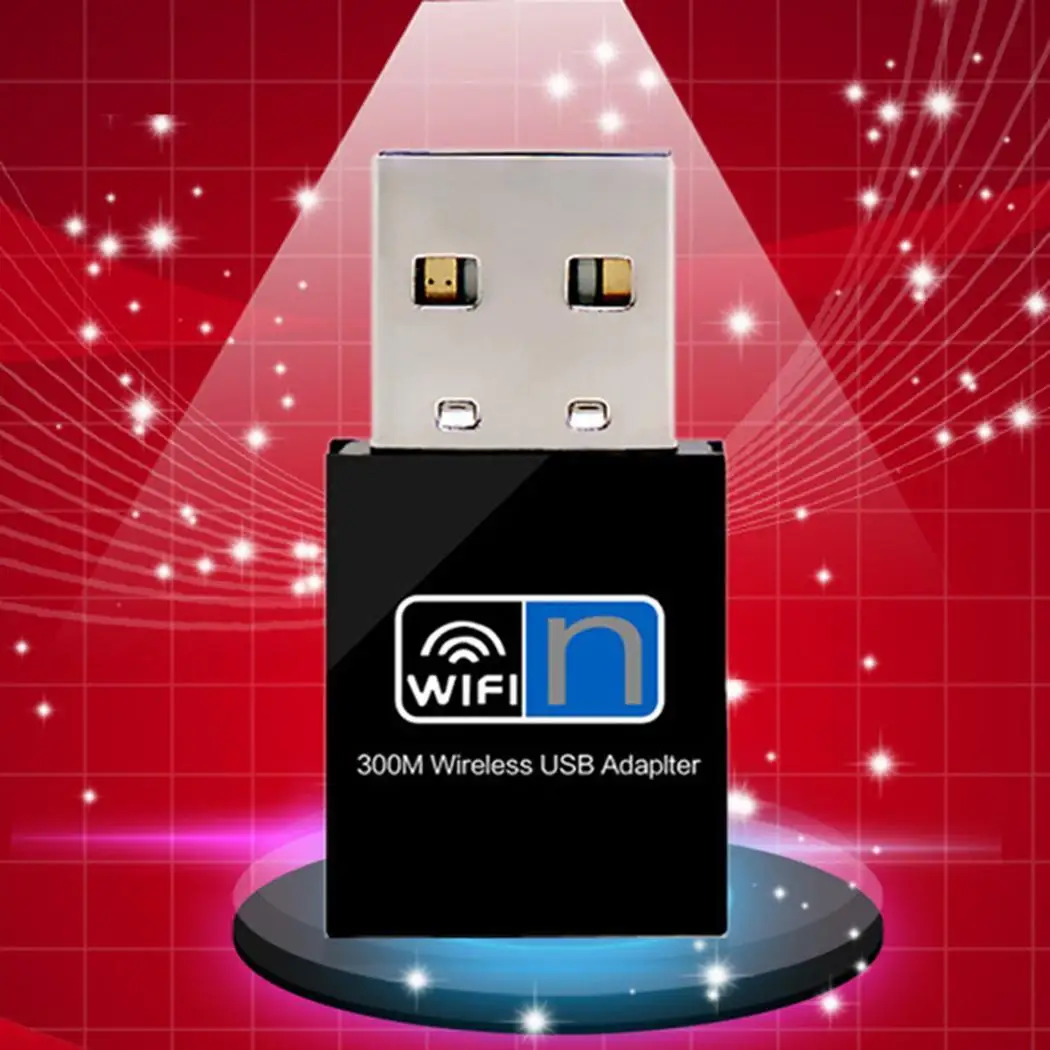 300 Мбит/с беспроводной мини Wi Fi USB адаптер Портативный Повседневный 2 0 4 ГГц WiFi сеть