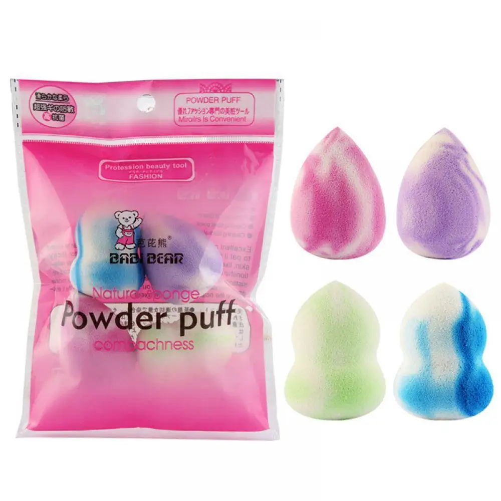 Power gourd в 4 ⑤ упак. вода мини лица больше красоты Косметическая основа Губка Puff
