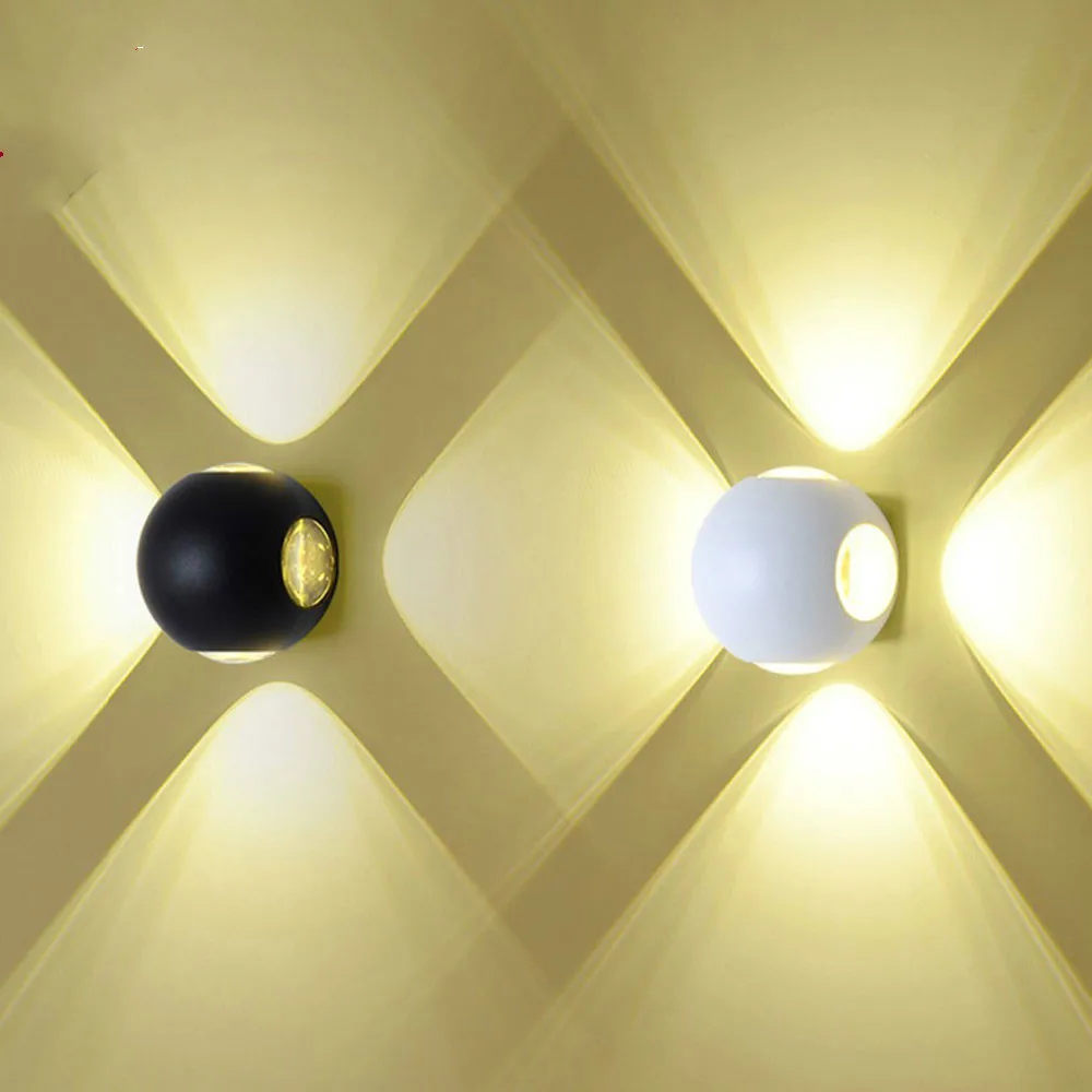 

LED Wall lamp wall lights up down Ball shaped Wall light for bedroom/corridor/living room/Study /Stair wall/Foyer