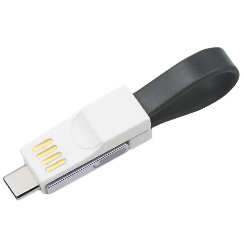 3 в 1 брелок кабель для передачи данных Универсальный USB Магнитный зарядный iPhone
