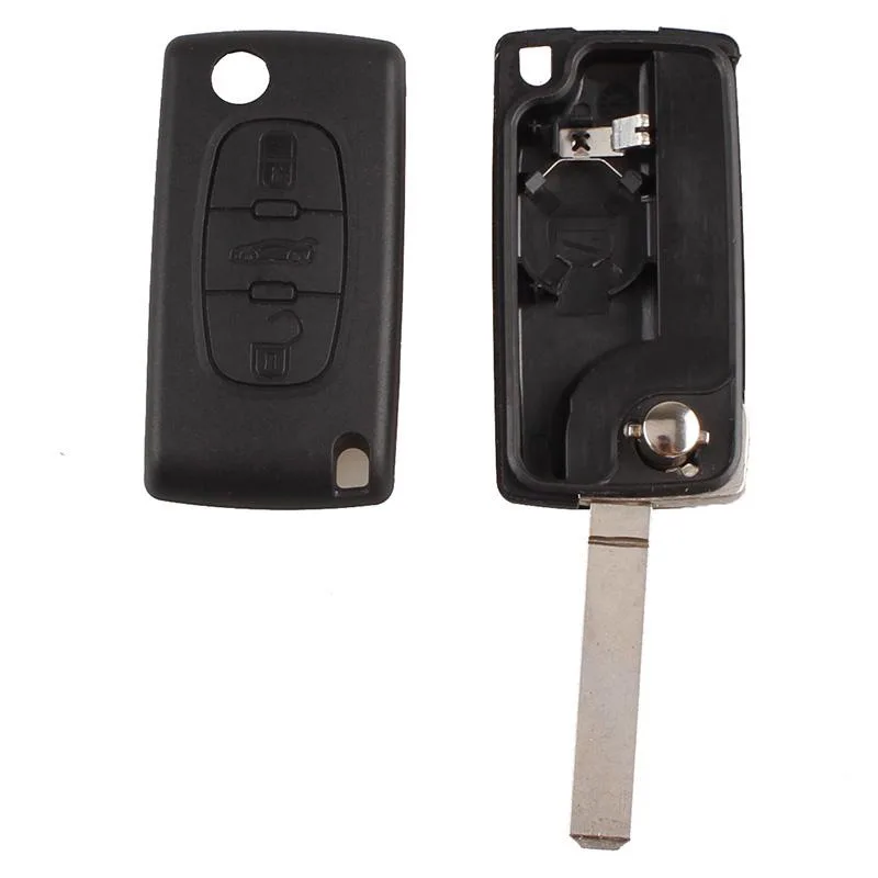 Портативный Складной флип Замена 2 кнопки дистанционного ключа карты оболочки