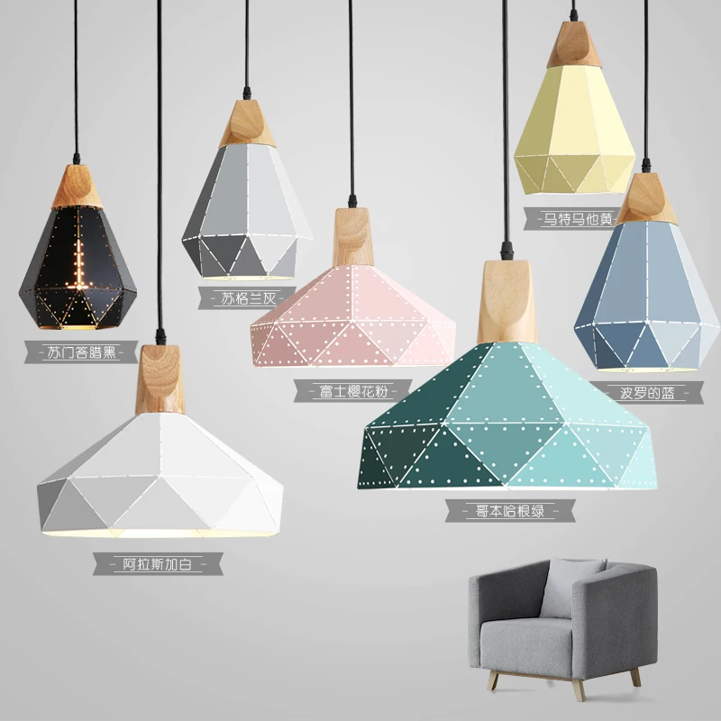 Люстра в скандинавском стиле креативная лампа для столовой современная простая