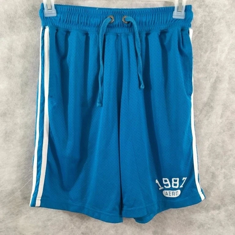 Aeropostale спортивные шорты Размеры M Синий 26x9 5 женские|Женские толстовки и свитшоты|