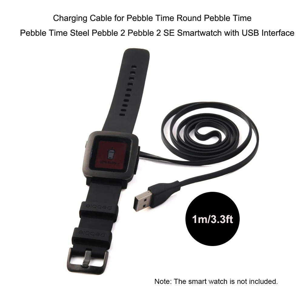 Кабель для зарядки умных часов Pebble Time Round Smartwatch С USB магнитным интерфейсом