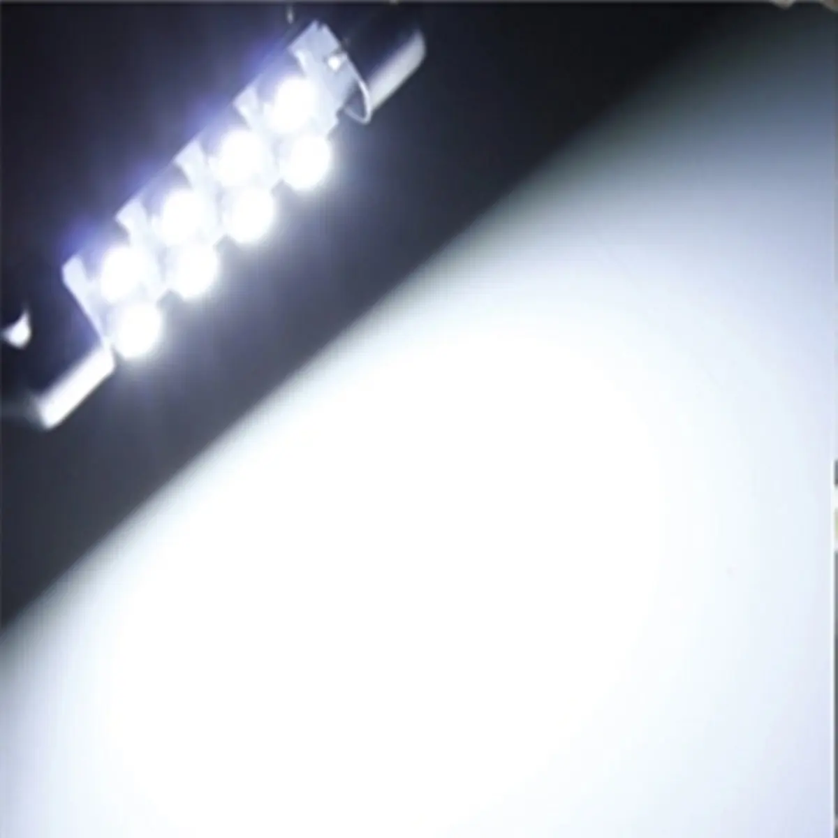 10 x белый 42 мм 1210 SMD 8 LED DC 12 V номерной знак света|Светодиодные лампы и трубки| |