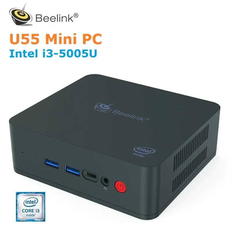 Beelink U55 Мини ПК Intel Core I3-5005U HD Graphics 5500 2 4G + 5 8G WiFi 1000 Мбит/с USB3.0 BT4.0 | Электроника