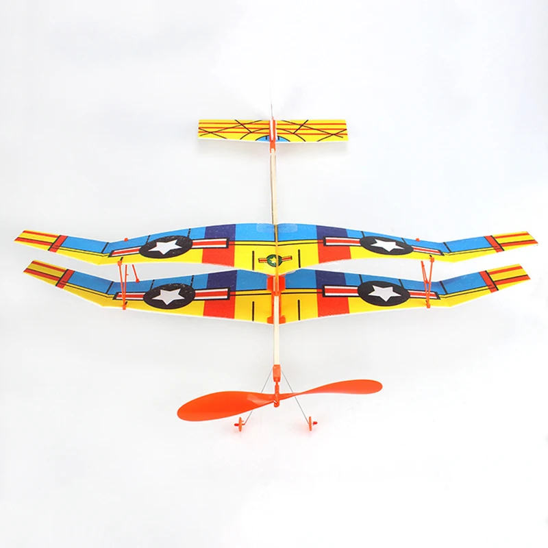 Модный с резиновым ремешком самолет эластичный питание планер летающий DIY