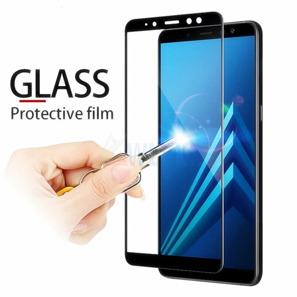 

Full Cover Screen Protector Glass For Samsung Galaxy J3 J5 J7 Prime 2017 2018 Tempered Glass For Samsung J4 J6 Plus Film Case HD