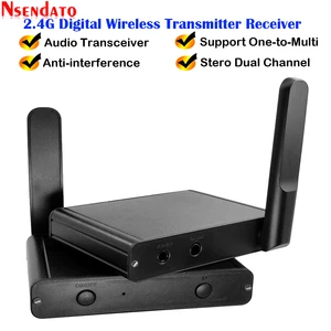 Hi-Fi цифровой музыкальный адаптер 200 м, 2,4 ГГц, беспроводной аудиопередатчик, аудиокабель 3,5 мм, RCA для ПК, телефона, iPad, Ipod, DVD