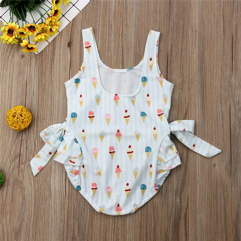 

Summer Toddler Baby Kids Girls Swimsuit Bow Bikini Bathing Suit Sleeveless Cute Children Girl Beach Swimwear Bodysuit 1-5T