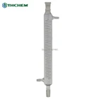 Лабораторный катушечный конденсатор рефлюкса YHChem, длина 400 мм, соединение 1926, лабораторная стеклянная посуда, спиральный конденсатор