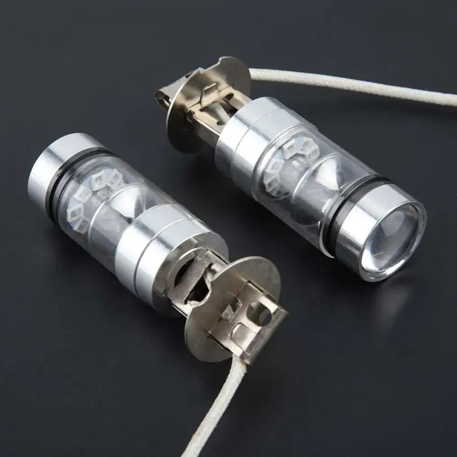 2 шт. Автомобильные светодиодные лампы h7 H3 6000K 100 Вт|Передние LED-фары для авто| |