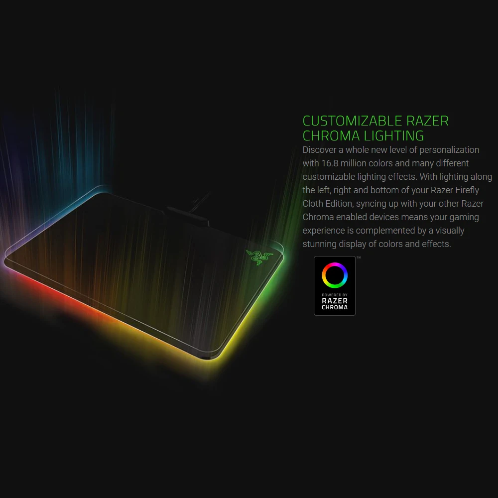 Коврик для мыши Razer игровой проводной с подсветкой USB|Коврики мышей| |
