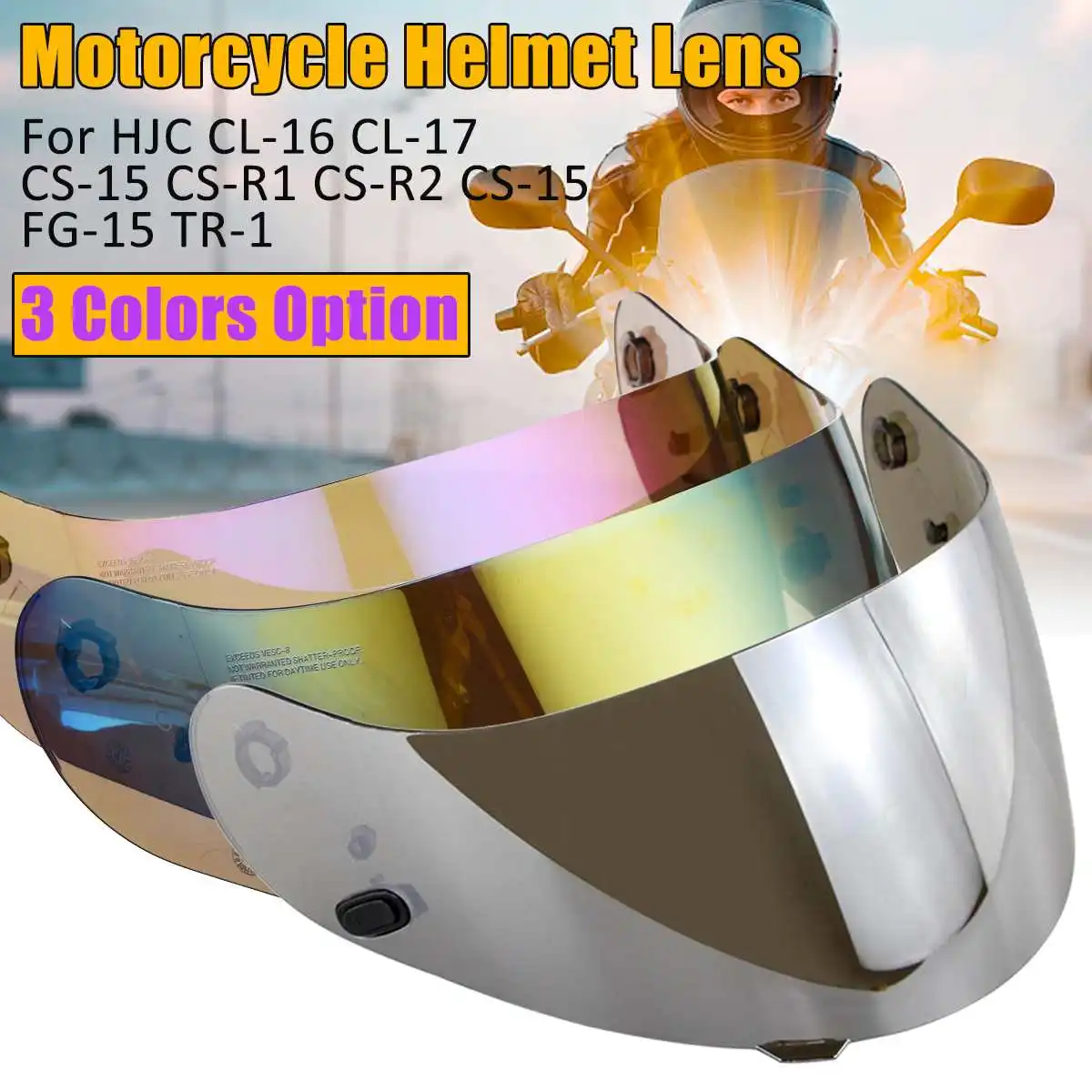 

Motorcycle Helmet visor for HJC CL-16 CL-17 CS-15 CS-R1 CS-R2 CS-15 FG-15 TR-1 Shield Parts original glasses motorbike Lens