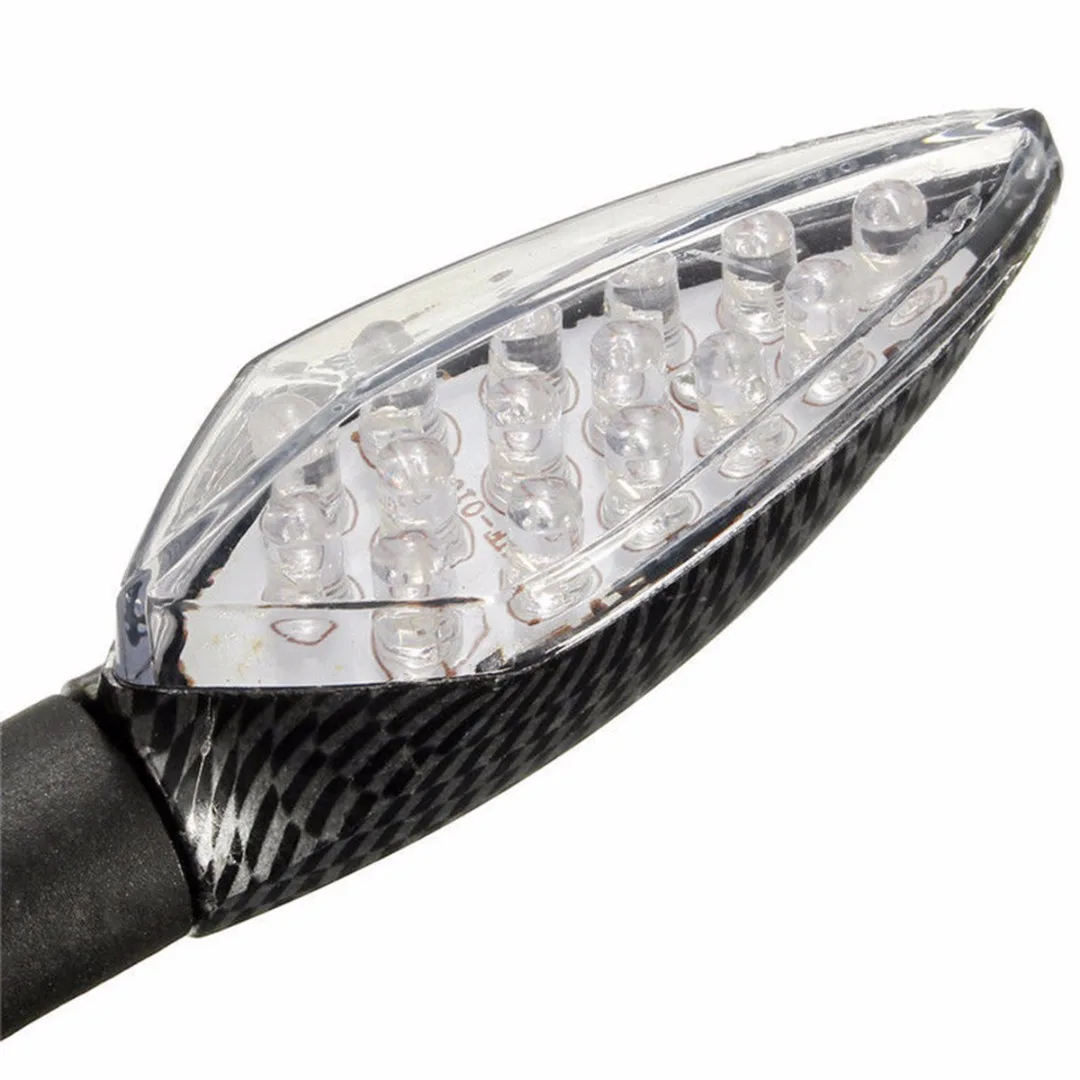 2 шт./компл. 12V Индикатор сигнала поворота мотоцикла LED светильник янтарного