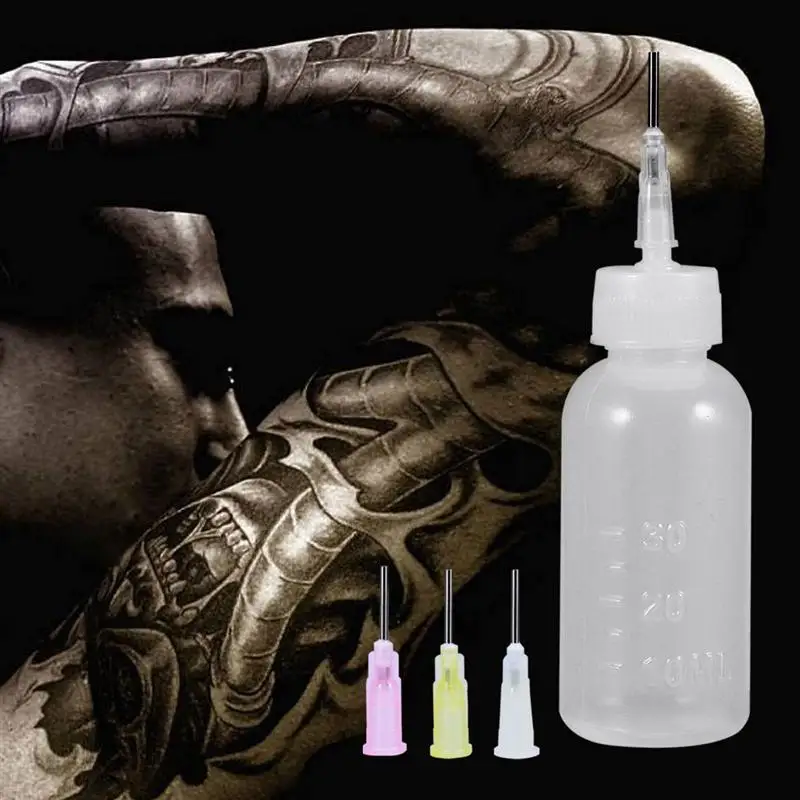 1 шт. бутылка для татуировок пластмассовая портативная тату с иглами|Бутылки и