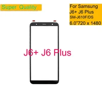 10pcslot for samsung galaxy j6 plus 2018 j610 j610f sm j610fds touch screen panel lcd front outer glass lens j6 with oca glue