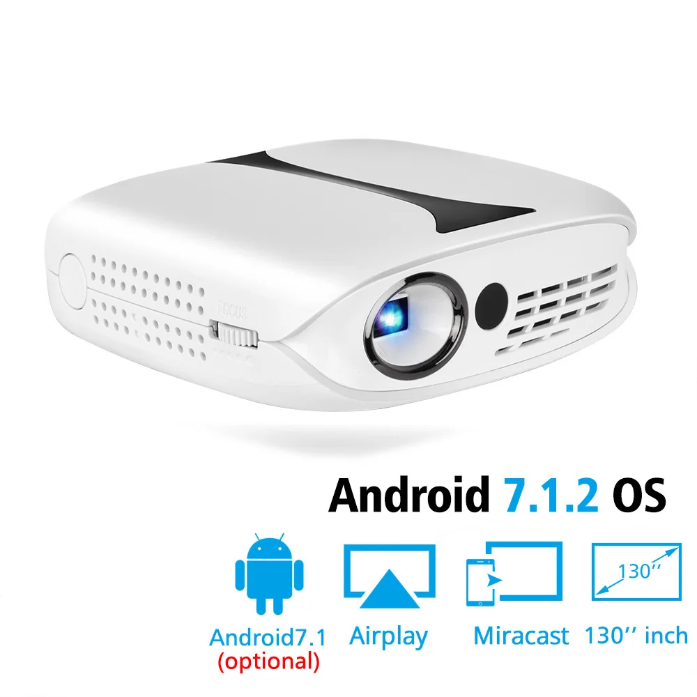 Rd606 Мини светодиодный DLP проектор дополнительно Hd Wifi Android 7 1 Карманный