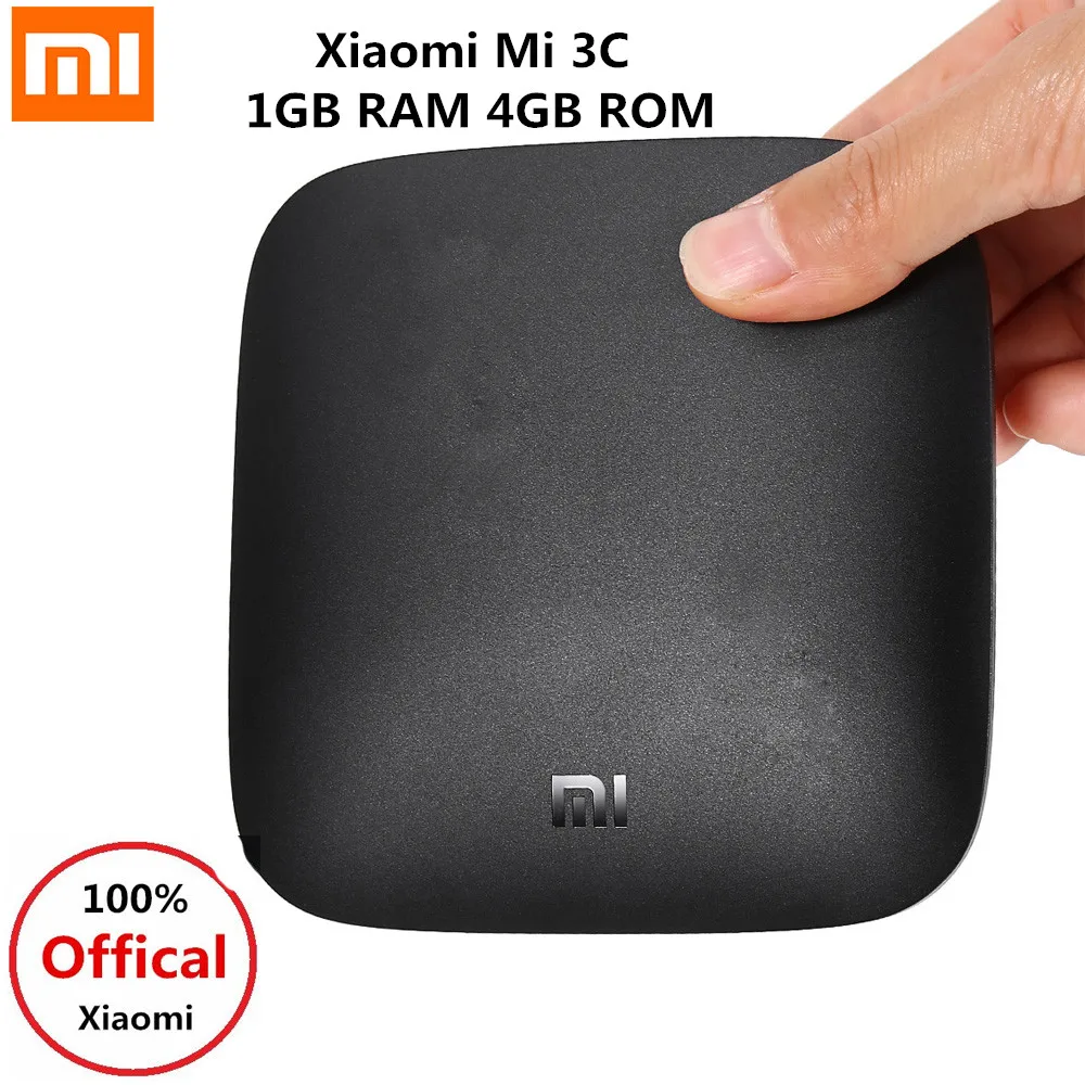 Xiaomi Mi 3C TV Box 4K 64bit Media Player Quad Core Amlogic S905 4GB ROM Smart Android 5G WiFi Dolby DTS HDMI Set Top | Электроника