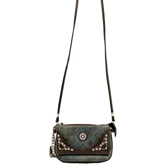 Blazin Roxx N7593027 M &amp F западные женские луговые Crossbody синие |