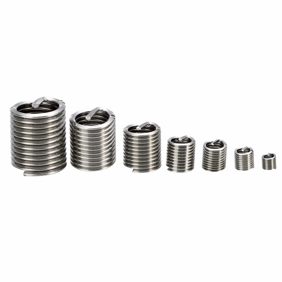 Newest 60Pcs Silver M3 M12 Thread Repair Insert Kit Set Stainless Steel For Hardware Tools for Helicoil Tools|Наборы ручных
